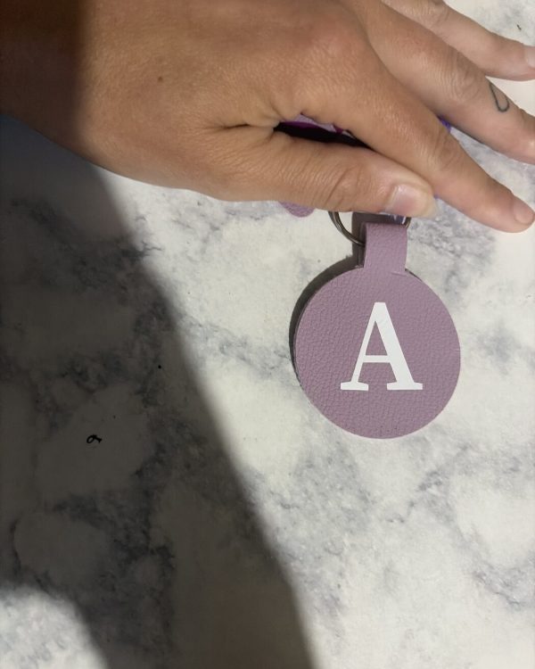 Faux Leather Keychain